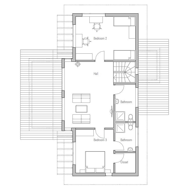 Contemporary Home Plan CH26 house design details.