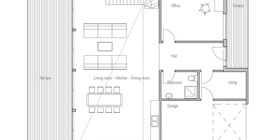 Contemporary Home Plan CH152 construction blueprints.